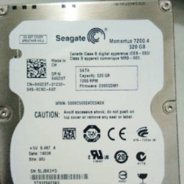 Ổ Cứng Bên Trong Laptop / Hdd 2.5 "Inch 320gb Sata