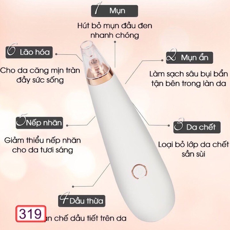 Máy hút mụn [FREESHIP] Hút đầu đen mini cầm tay máy hút ịn COMEDO SUCTION TOOL (loại 1)