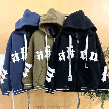 Áo khoác Bomber chất nỉ có mũ cao cấp HT03815 (hàng quảng châu)