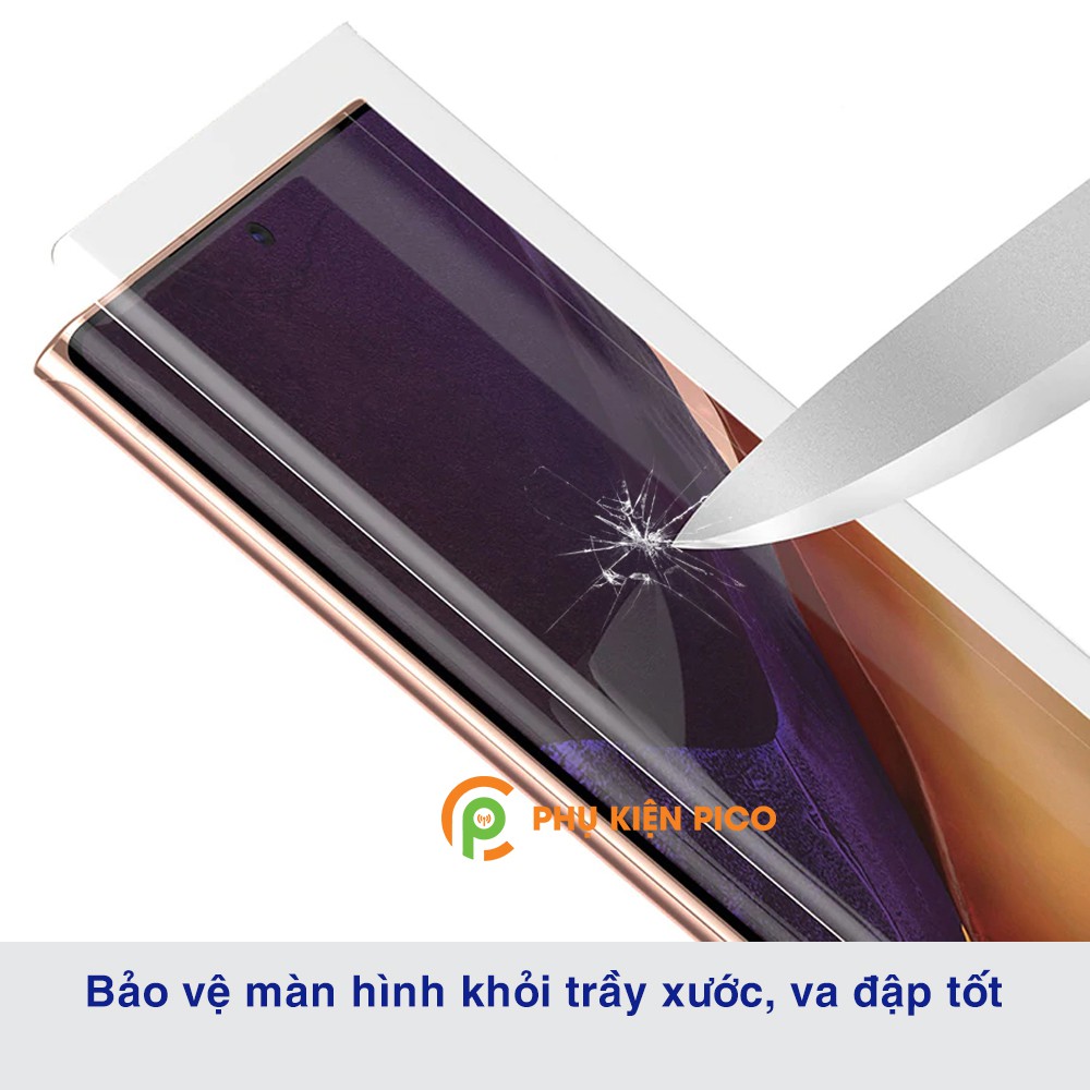 Cường lực Samsung Galaxy Note 20 Ultra / Note 10 Plus / Note 10 Pro full màn hình đèn UV cỡ lớn chính hãng T-Max