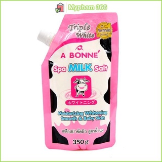 Muối tắm sữa bò tẩy tế bào chết A Bonne Spa Milk Salt 350g Thái Lan - Mẫu mới có tem phụ