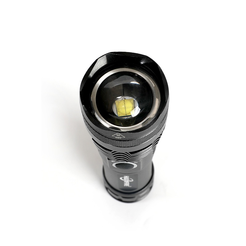 Haixnfire H002 Đèn pin bóng LED XHP50 dùng pin 26650 xoay để phóng to dùng khi đi săn tiện lợi