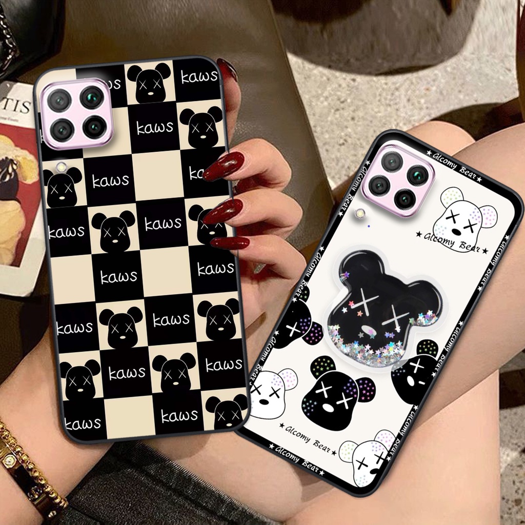 Ốp lưng Huawei Nova 7i trái tim họa tiết caro, mikey họa tiết beabrick kaws cute