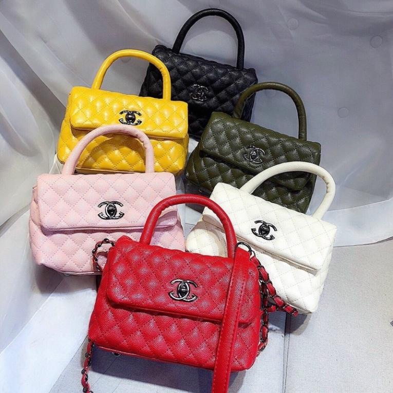 Túi Xách Nữ Ô Trám Da Hạt Mềm Quai Sách Rẻ Đẹp - A&ESHOP 8987978