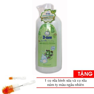 Nước rửa bình sữa và rau quả Dnee chai 620ml TẶNG 1 cọ rửa bình sữa màu ngẫu nhiên