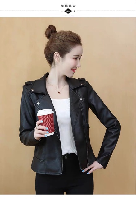 [ XẢ KHO 3 NGÀY ] Áo da nữ Quảng Châu bền đẹp bảo hành da 2 năm không bong tróc, mẫu mới nhất 2019 907 | BigBuy360 - bigbuy360.vn