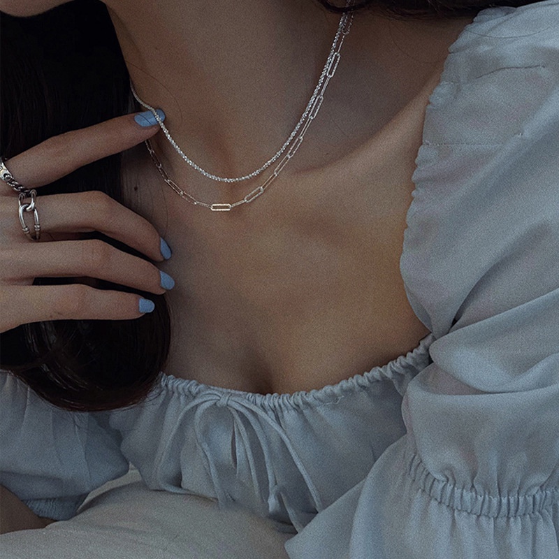IF ME Bộ 2 Vòng Cổ Choker Kiểu Dáng Đơn Giản Thời Trang