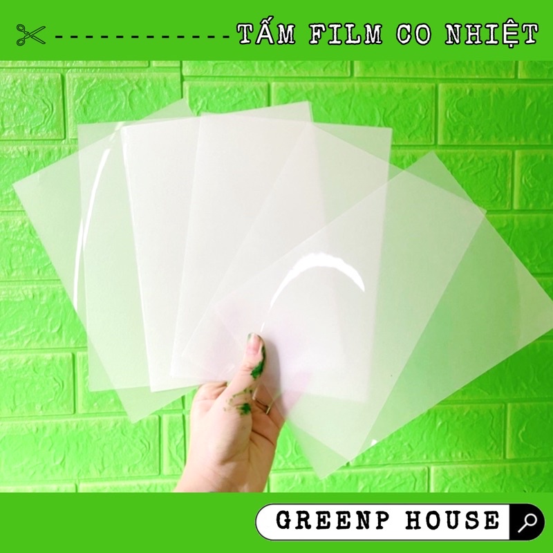 Tấm film nhựa co nhiệt Shrink plastic/ Handmade DIY