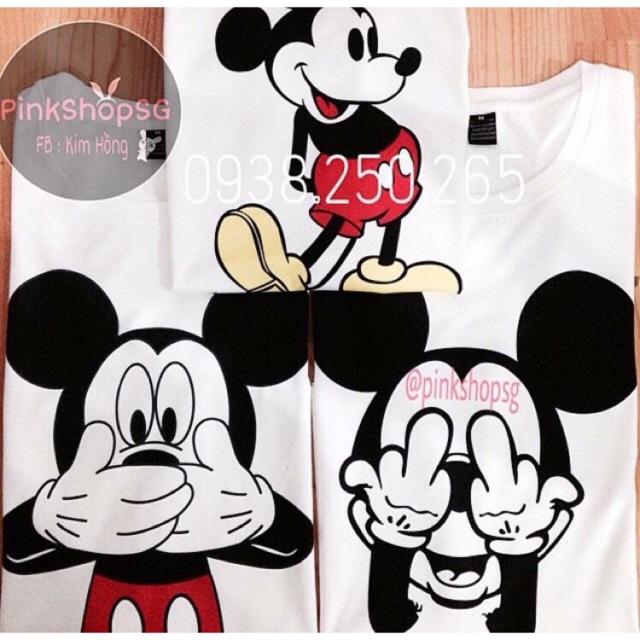 [HÀNG ĐẸP] Áo thun in chuột Mickey ,đủ size SMLXL ( kéo sang trái xem thêm hình )