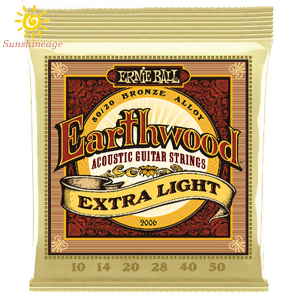 SUNAGE- ~Copper  Zinc Ernie Ball Earthwood Acoustic Guitar Strings  Extra Light Medium Light 1152 WspJUb【SUNAGE-HOT Fashion】