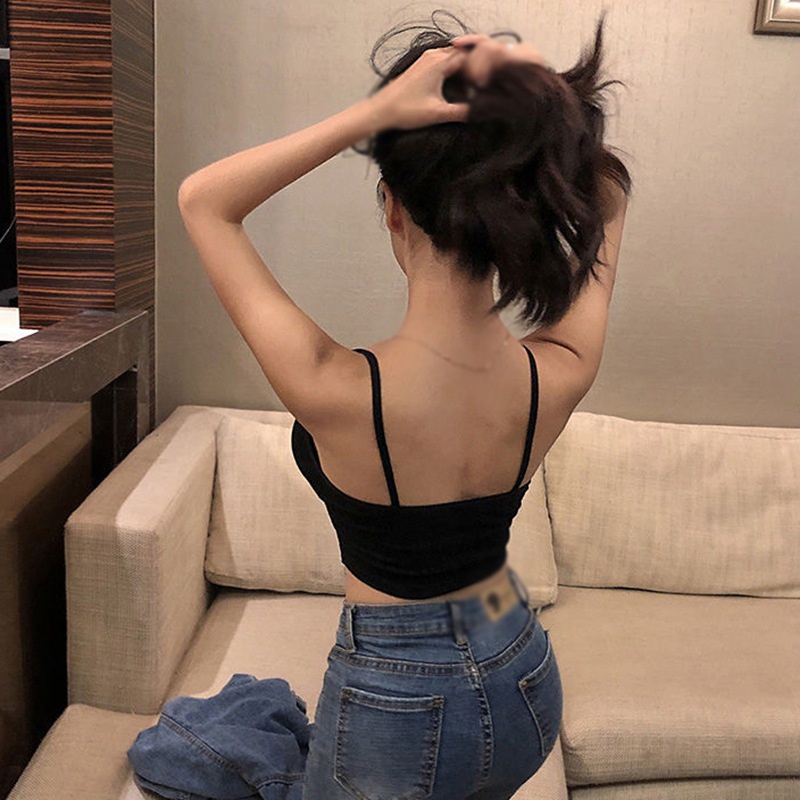 Áo ngực thể thao cổ chữ V có mút lót