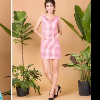 Đầm caro cao cấp
