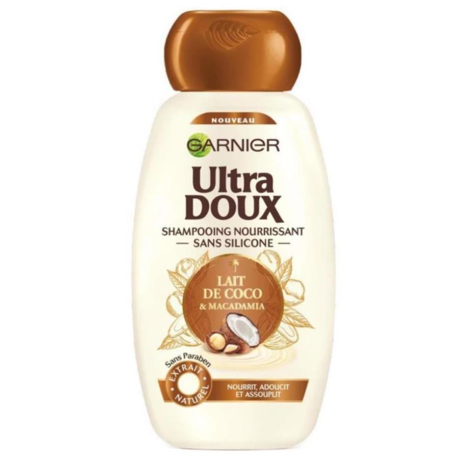 Dầu gội, xả 250ml/200ml Garnier Ultra Doux Nội địa Pháp