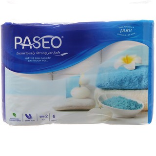 Giấy vệ sinh Paseo 2 lớp 6 cuộn Combo 2 lốc