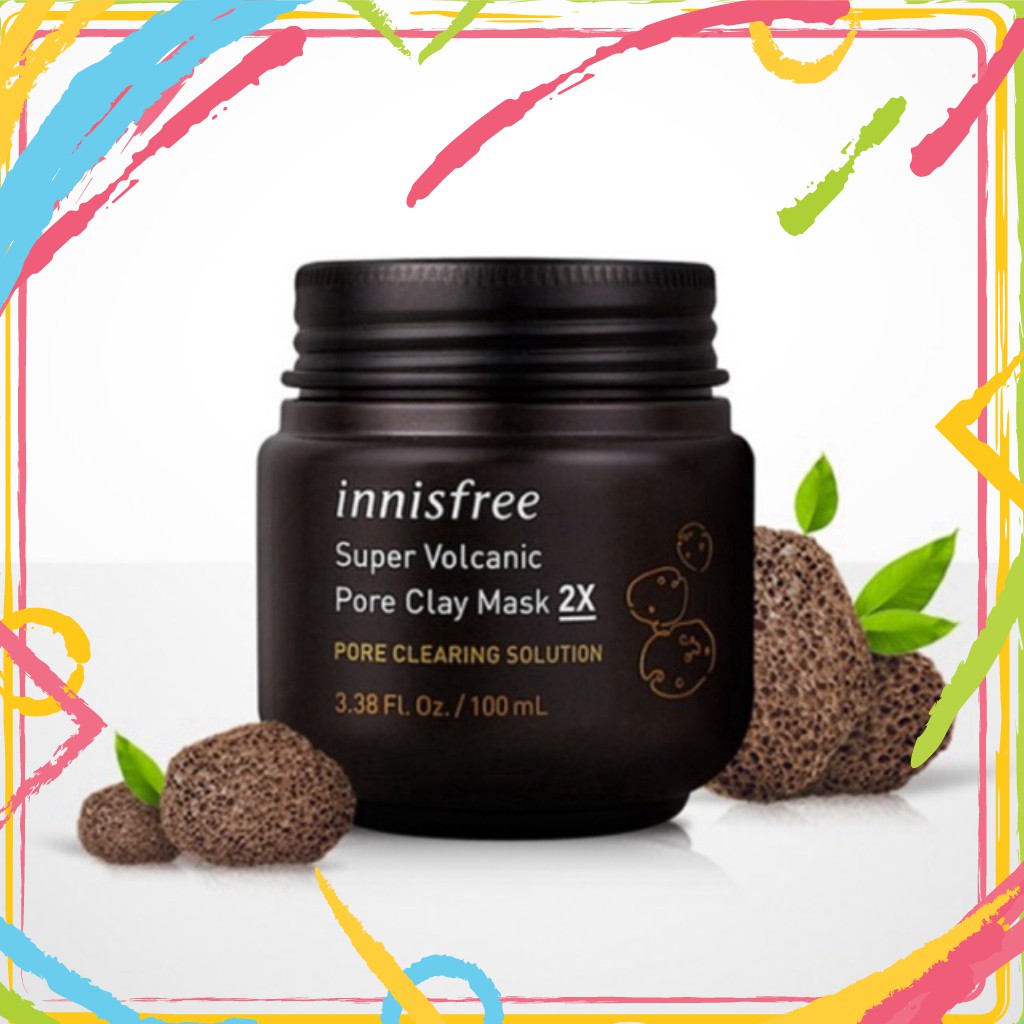 Mặt nạ đất sét Innisfree Super Volcanic Pore Clay Mask 2x