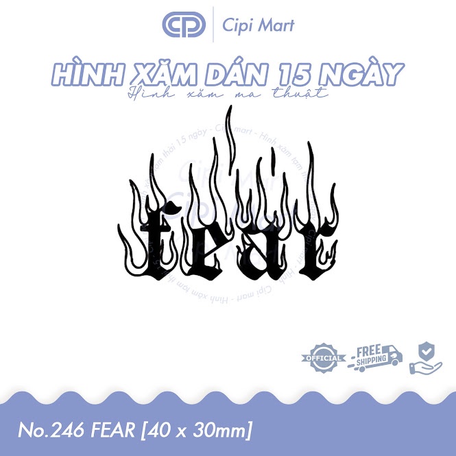 Cipi Mart - Hình Xăm Tạm Thời 15 Ngày - Chống Nước, Cọ Xát 246