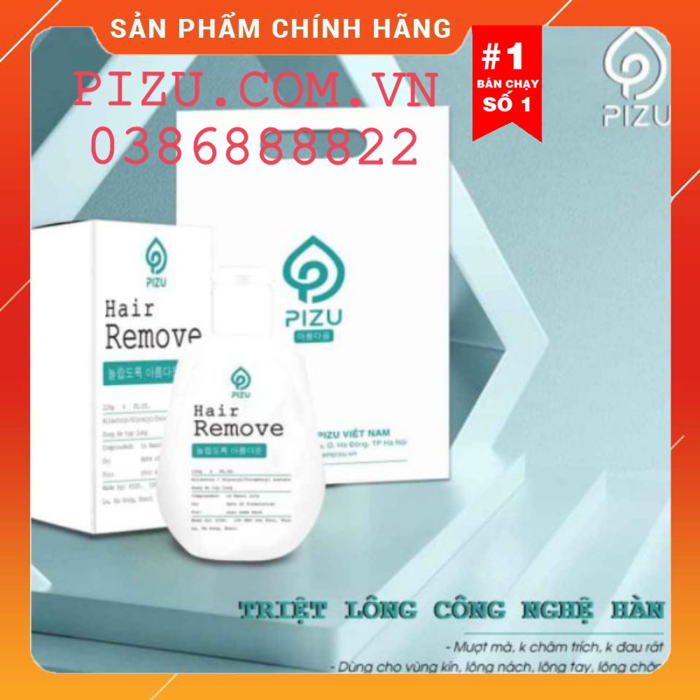 [SIÊU HOT] Kem Triệt Lông Pizu Hair Removal Hàng Cao Cấp Chính Hãng