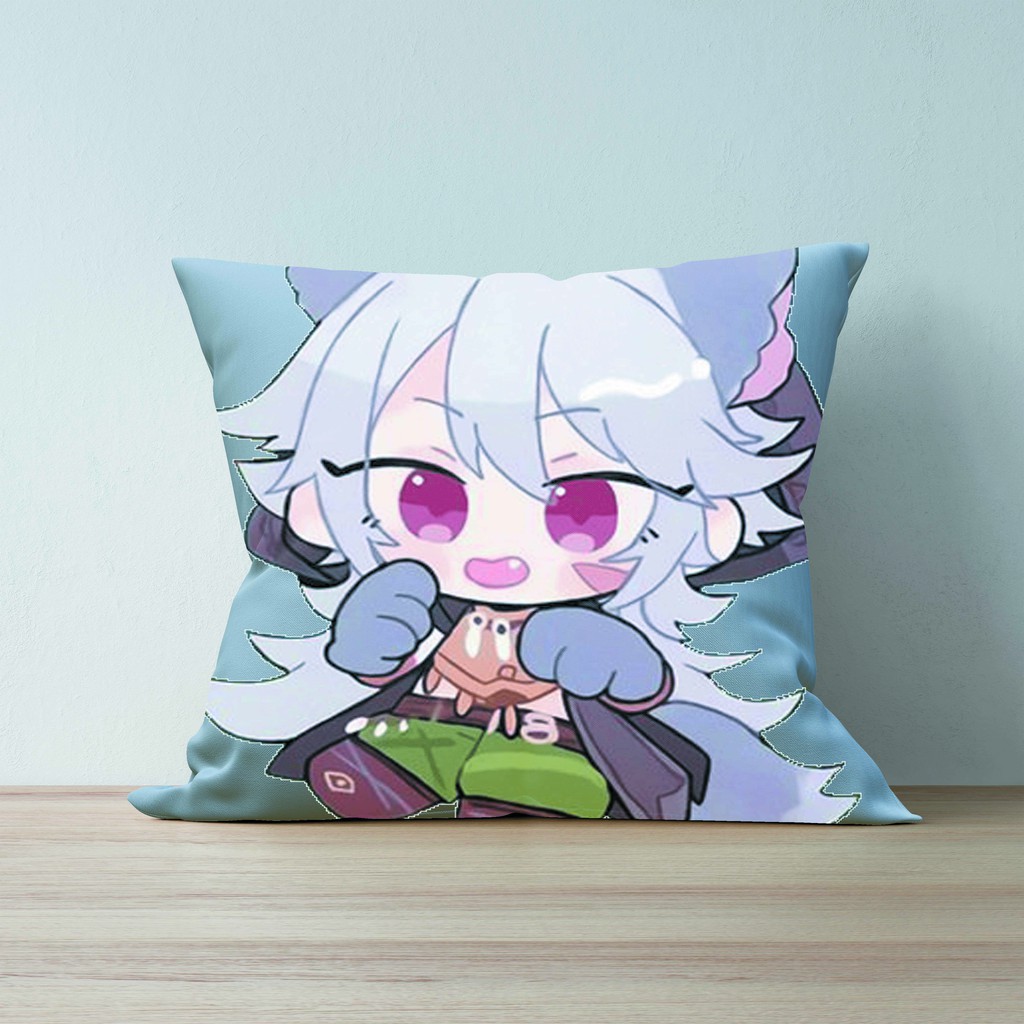 Gối in hình Genshin Impact mẫu mới game chibi dễ thương
