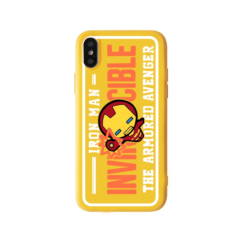 Ốp lưng kiểu dáng Avengers bằng silicone 1.5mm cho điện thoại iPhone XS XR XSMAX 6/6s 7/8 6plus/6Splus 7plus | BigBuy360 - bigbuy360.vn