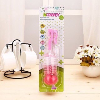 Cọ bình sữa quay 360 độ Moonbaby