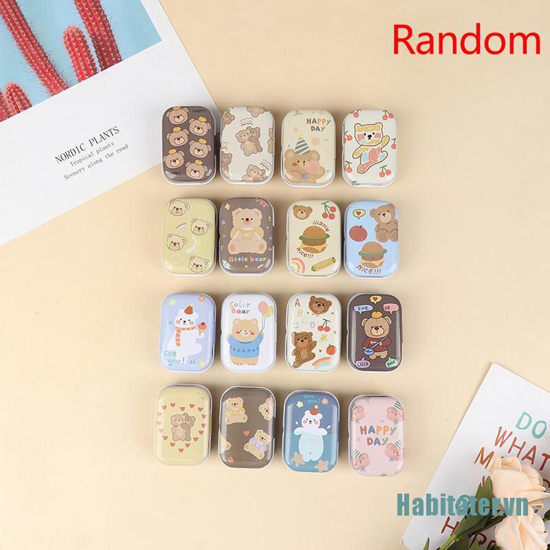 【Habitater】1X Sealed Tin Box Jar Packaging Boxes Jewelry Candy Coin Earrings Headphone Gift