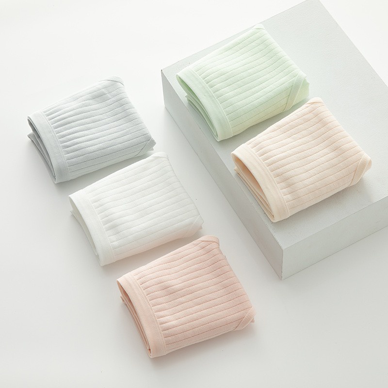Quần lót thun cotton nữ đơn giản trơn màu nhạt có size - 8teen