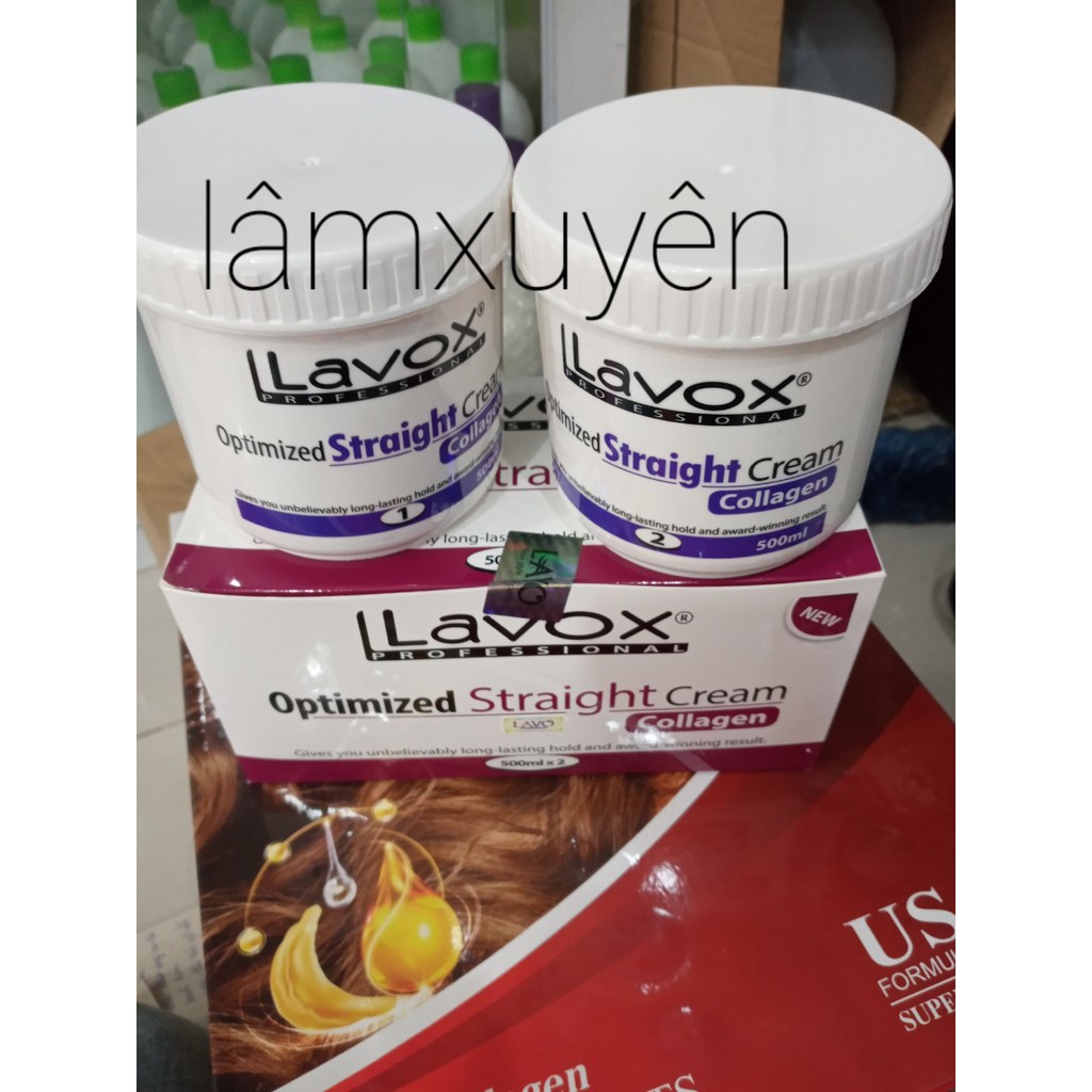 Thuốc duỗi Lavox tím siêu nhanh siêu mạnh 500ml cao cấp  FREESHIP  mùi nhẹ siêu bóng mượt thẳng tự nhiên không khô tóc
