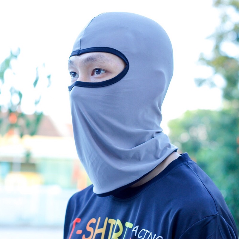 [Loại tốt] Khăn trùm đầu ninja cao cấp chất vải thun lạnh thấm hút mồ hôi bịt mặt đội mũ fullface phượt nam nữ chống năn