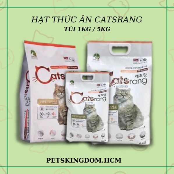 Thức ăn cho mèo Catsrang đầy đủ dinh dưỡng thơm ngon 1kg