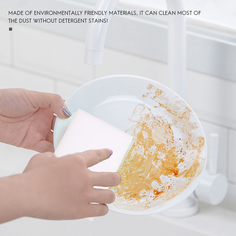 Set 100 Miếng Bọt Biển Rửa Chén 10 * 6 * 2 cm