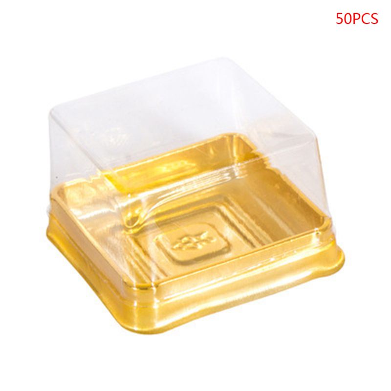 Set 50 Khay Đựng Bánh Trung Thu Hình Vuông 63 / 100g
