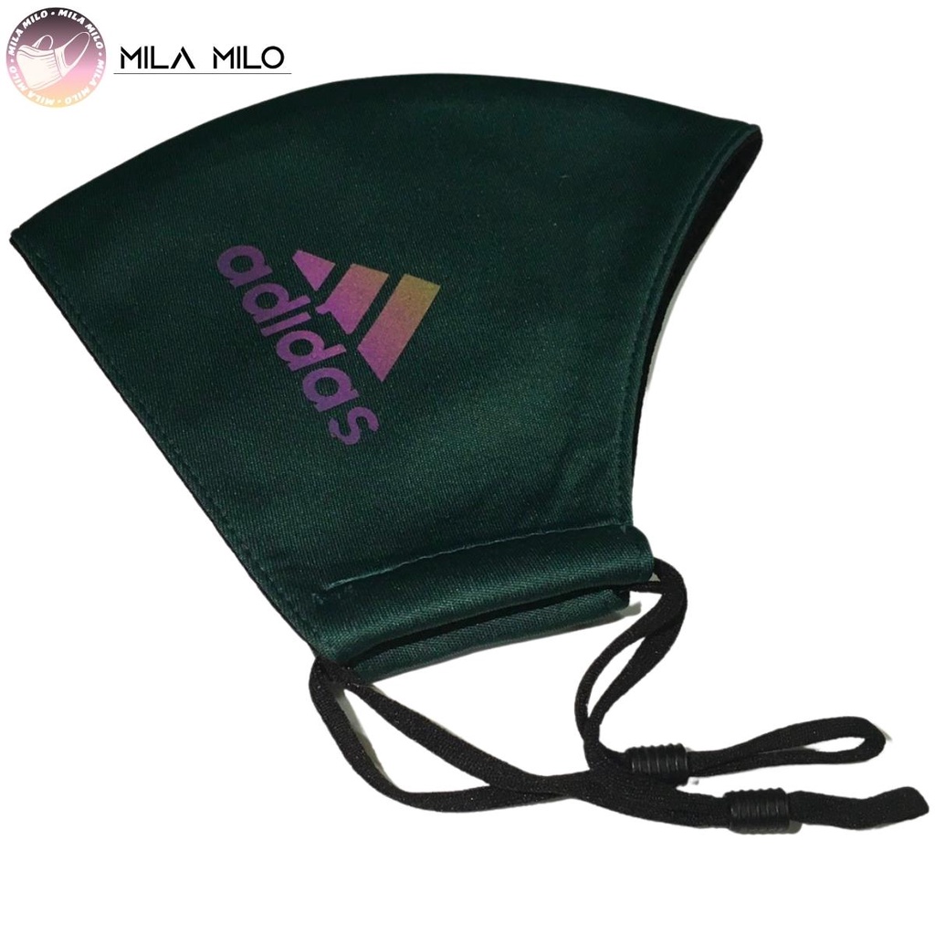Khẩu trang vải kháng khuẩn in logo phản quang thời trang người lớn - Khẩu trang cao cấp 3 lớp mịn mát