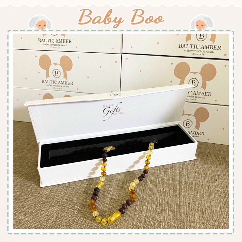 Vòng hổ phách Baltic Amber cho bé hàng chính hãng [ babyboo]