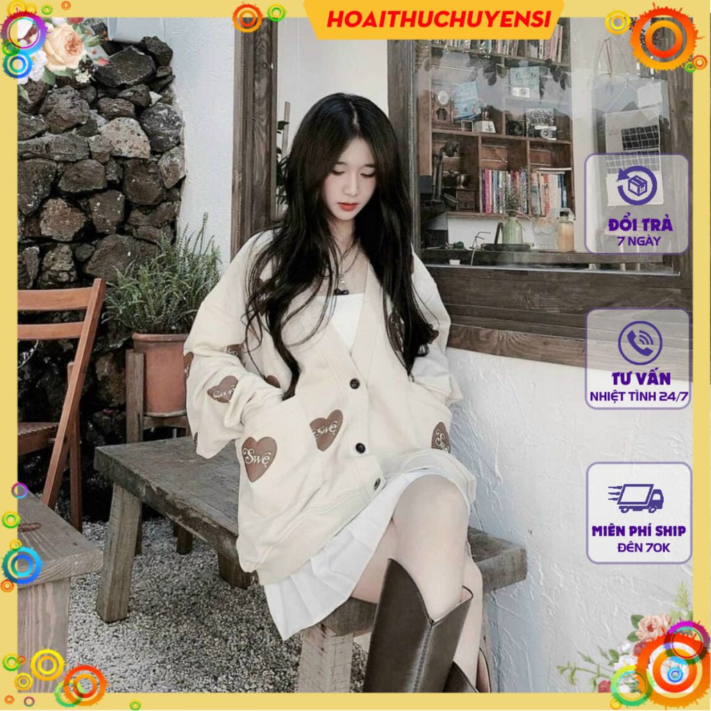Áo Nỉ Phong Cách Hiện Đại Cadigan Swe Gam