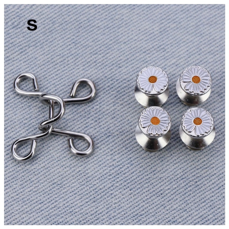 Ghim cài thắt lưng bằng kim loại hình hoa cúc thời trang xinh xắn cho nữ