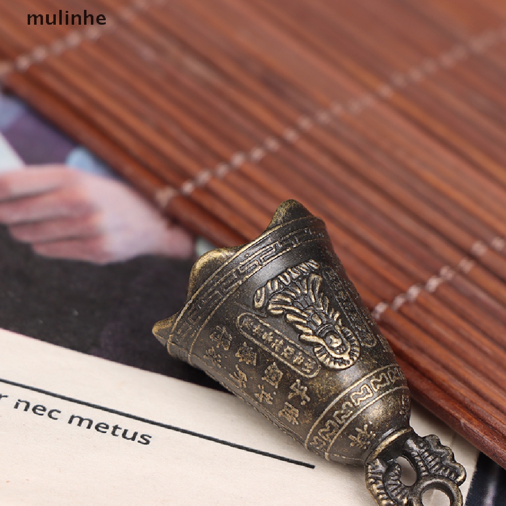 Chuông Phong Thủy Mini Điêu Khắc Họa Tiết Phật Giáo Trung Hoa Cổ Điển