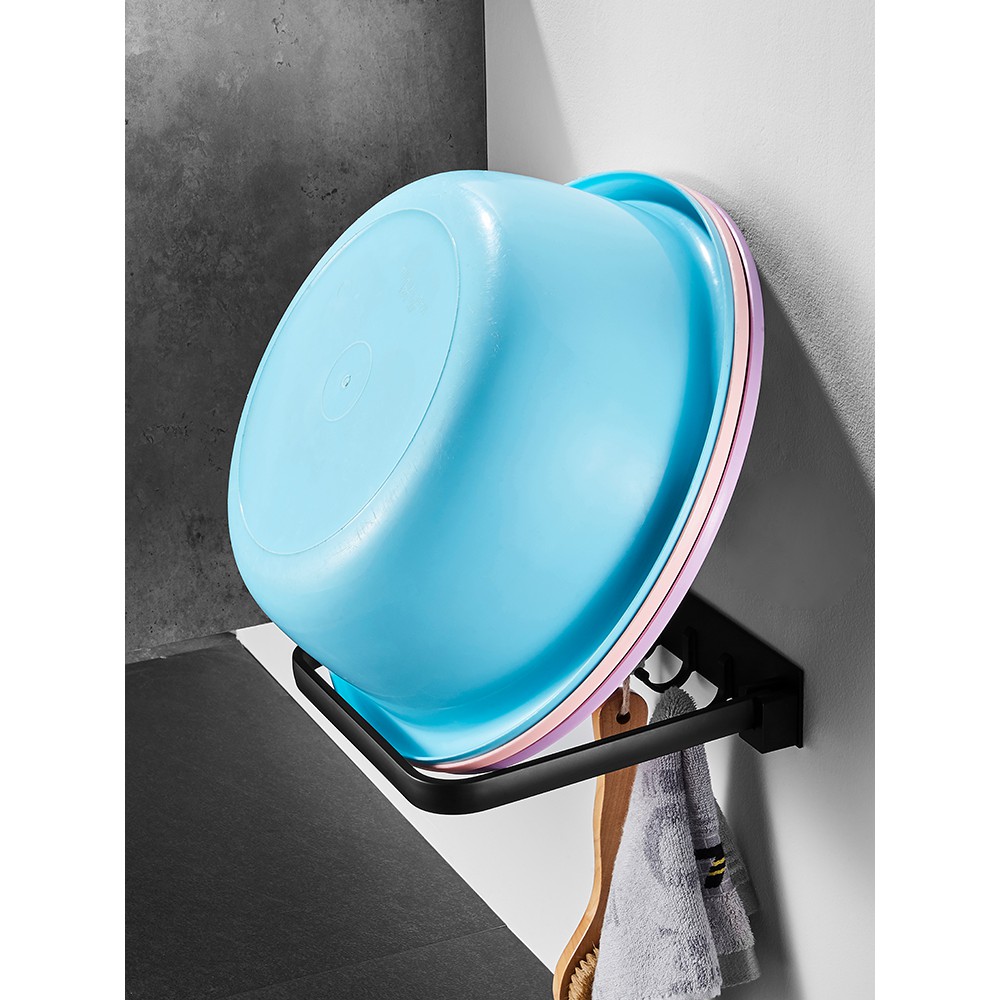 Kệ đựng chậu rổ  S-Home treo tường - hai mầu: đen/trắng  siêu tiện lợi