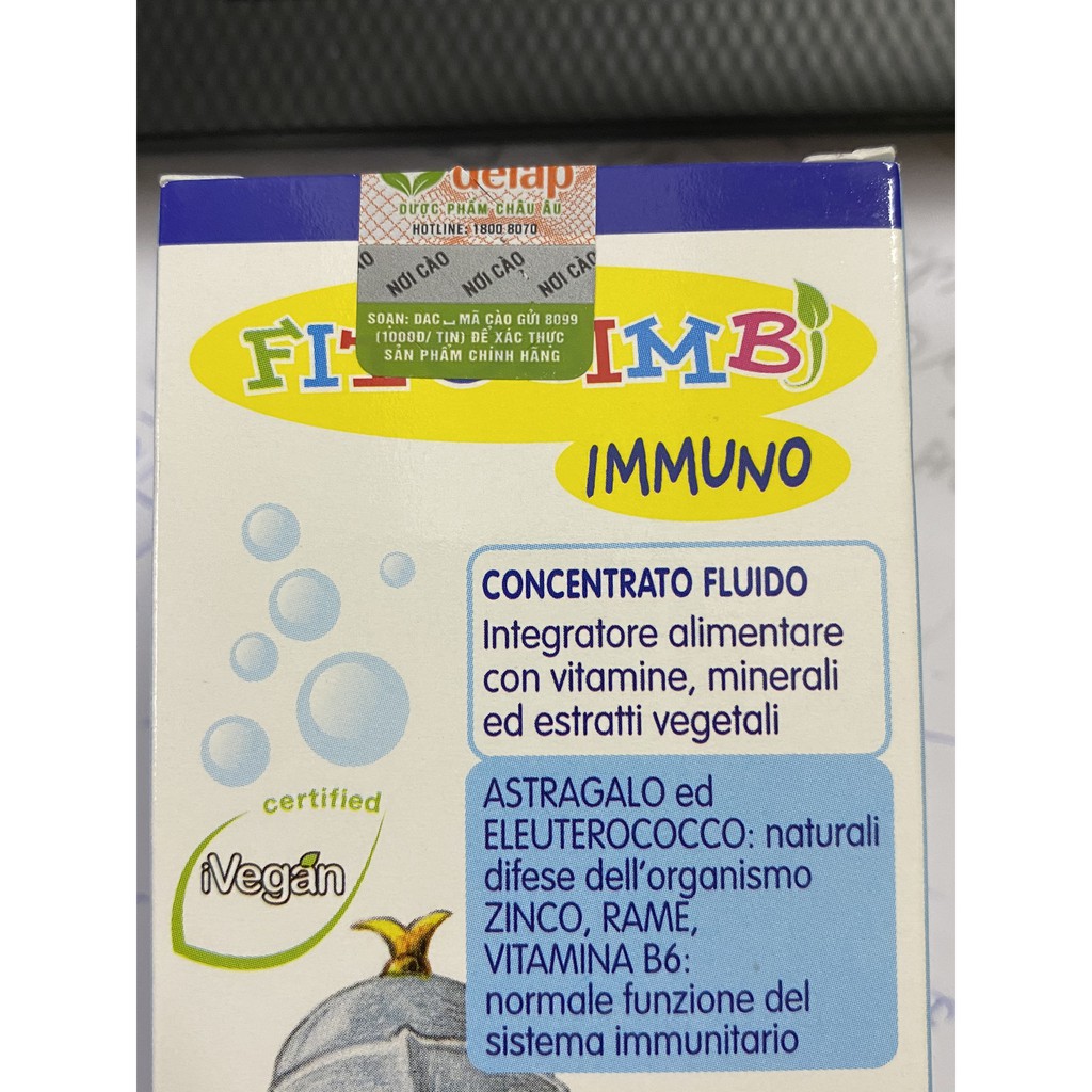 Fitobimbi Immuno Bimbi.Giúp Bé Tăng Cường Miễn Dịch,Sức Đề Kháng.Khỏe Mạnh Hết Ốm Vặt