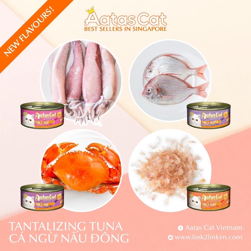 Pate/Súp Gà Sợi Lon Cho Mèo Aatas 80g