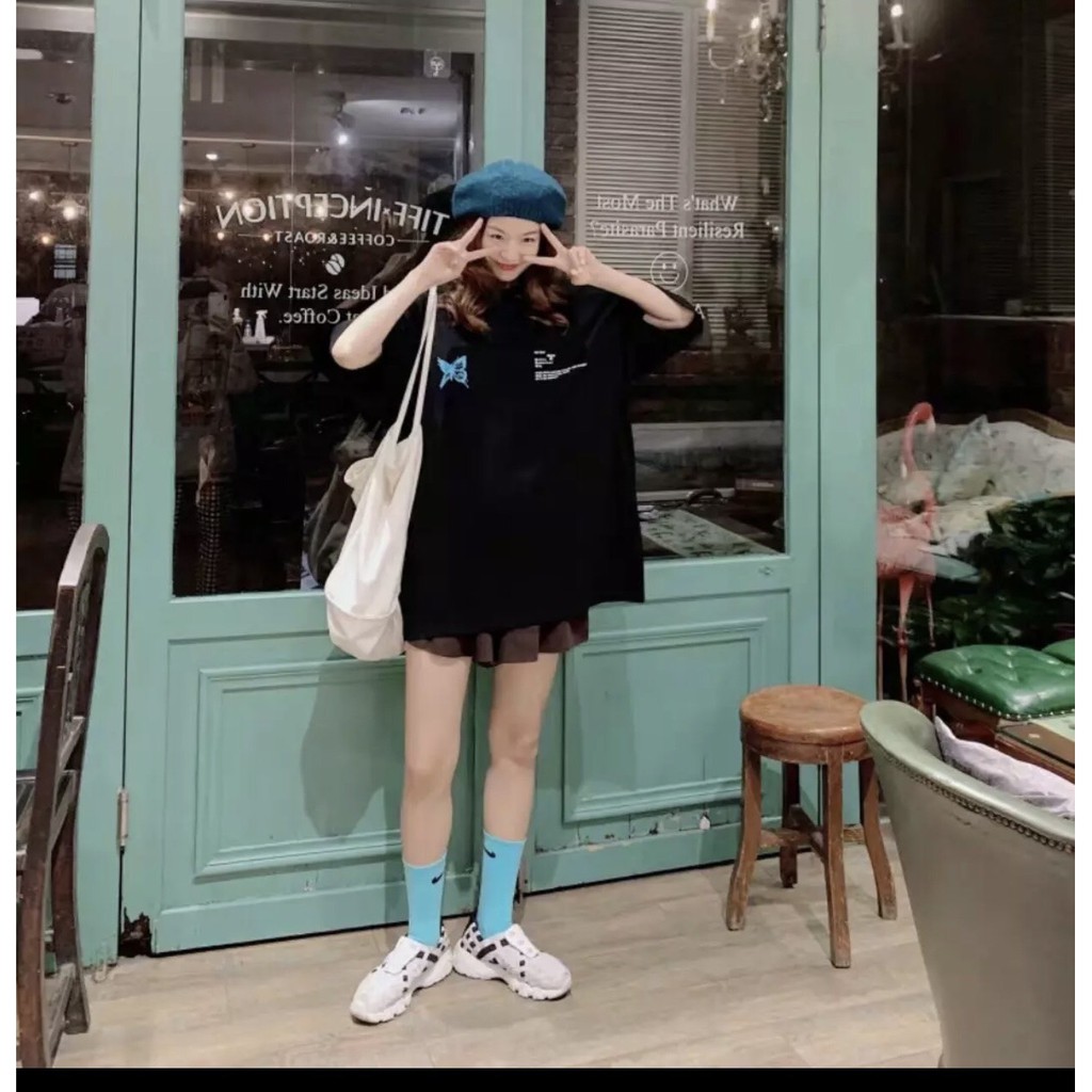 Áo Thun Unisex Nam Nữ Form Rộng Tay Lỡ BƯỚM THE THIRD