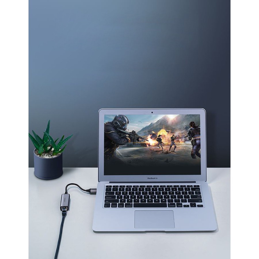 ◎Cáp chuyển USB 3.0 sang Lan RJ45 Ugreen 50922 tốc độ Gigabit chính hãng - HapuStore