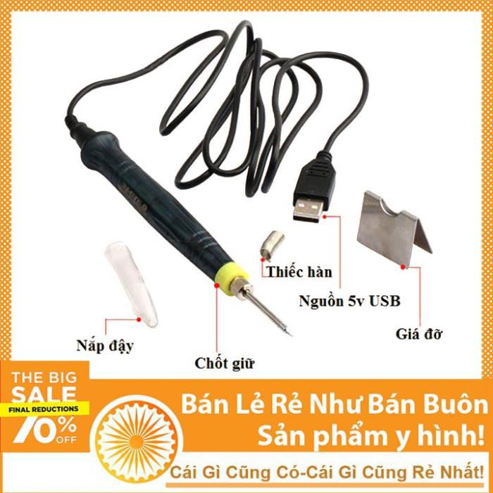 Mỏ Hàn Nhiệt Mini 5V-8W 400°C Dùng Nguồn USB Siêu Tiện Dụng - NTHN