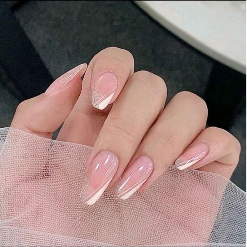 Móng giả thiết kế Huyền Trang Nail hộp 10 móng kèm keo dũa