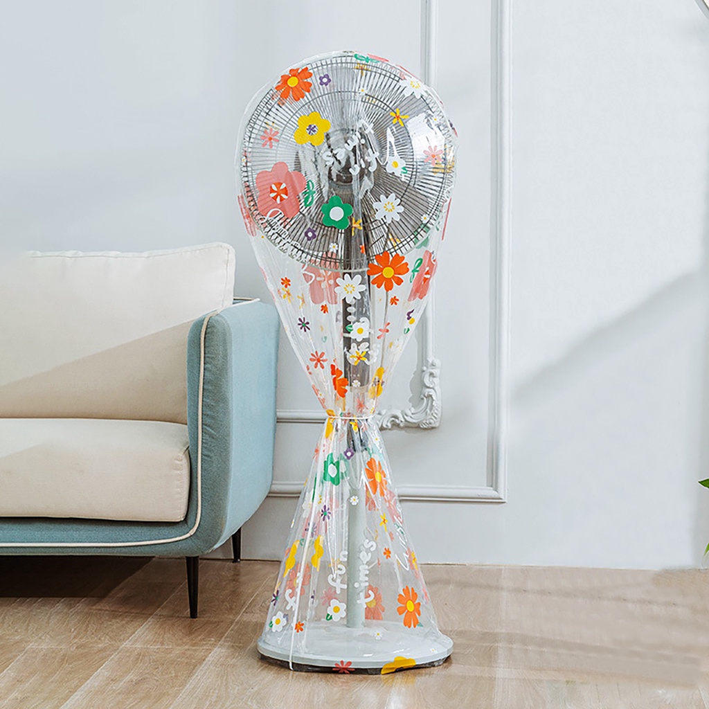 Vỏ Bọc Quạt Đứng Bằng PEVA Chống Nước Chống Bụi In Họa Tiết Hoa Hướng Dương / Khủng Long