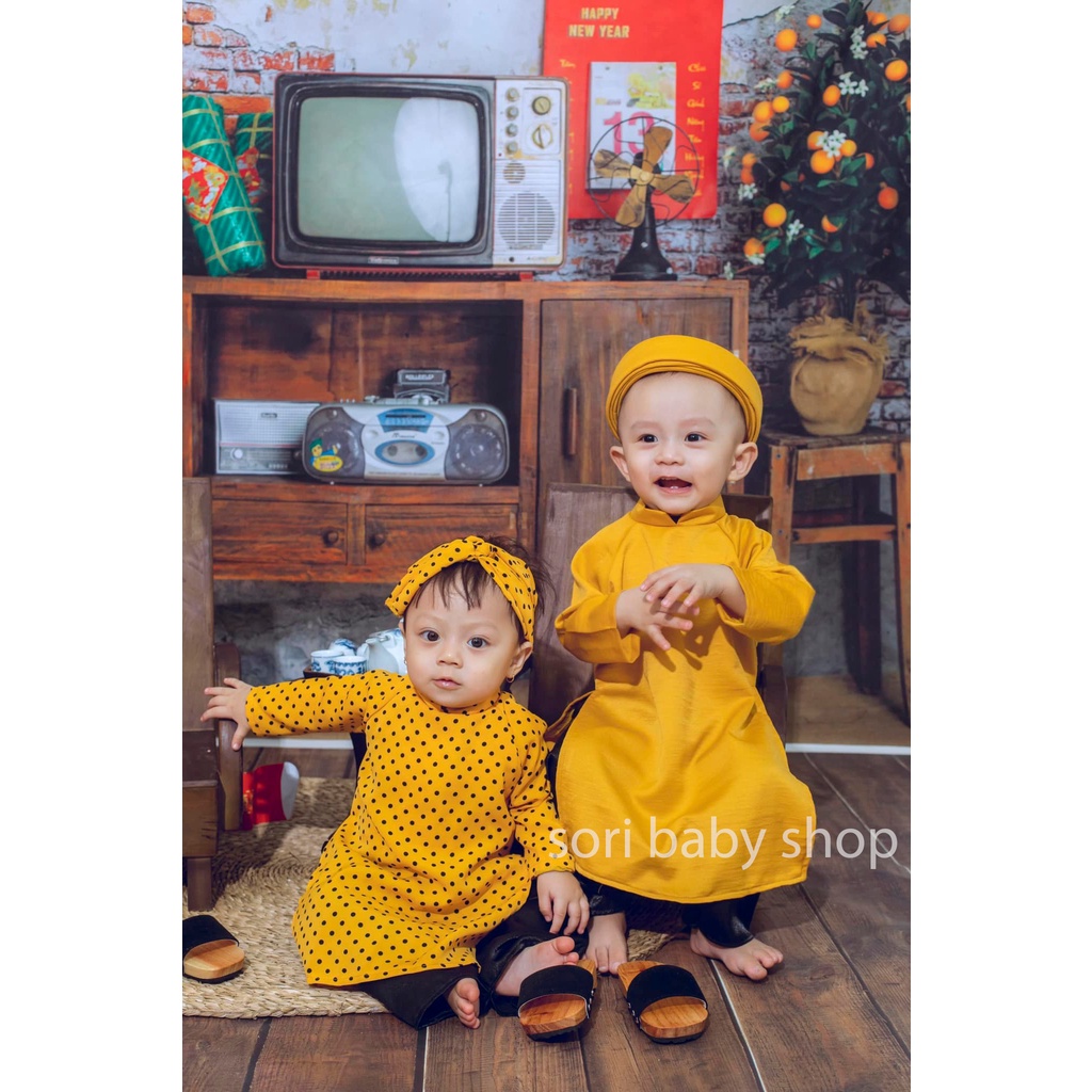 Áo dài chụp ảnh cho bé