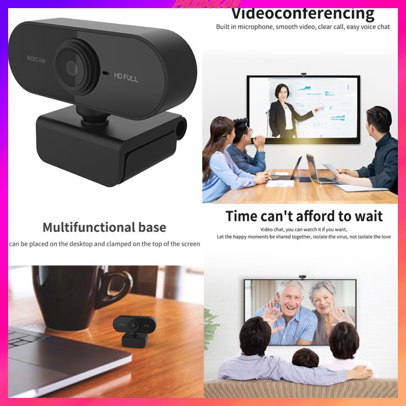 Webcam Hd 1080p Tự Động Lấy Nét Tích Hợp Micro Cho Máy Tính Mới