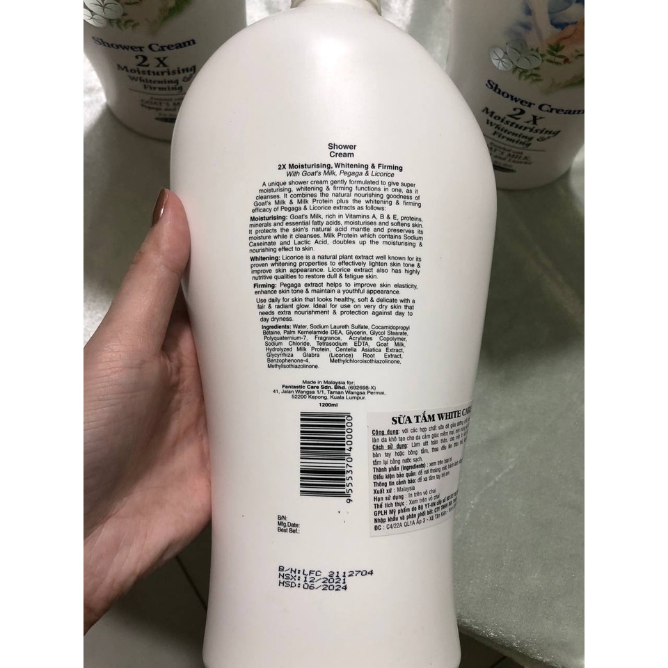 Sữa tắm care 2X 1200ml