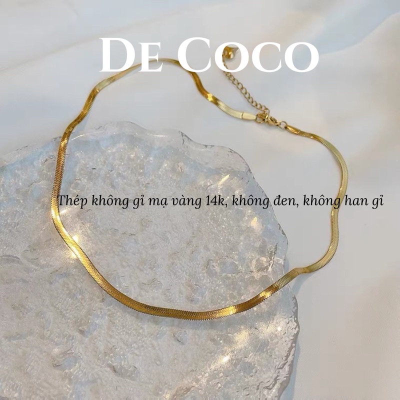 [KHÔNG ĐEN GI] Vòng cổ choker basic cao cấp Decoco