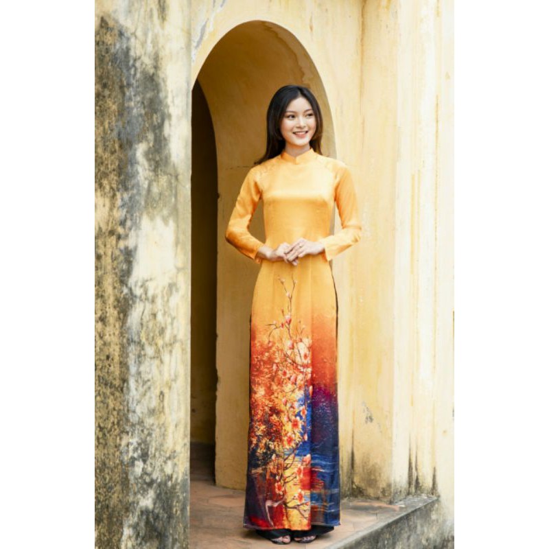 ÁO DÀI TRUYỀN THỐNG LỤA ĐÔNG HƯNG(HÀNG THIẾT KẾ)