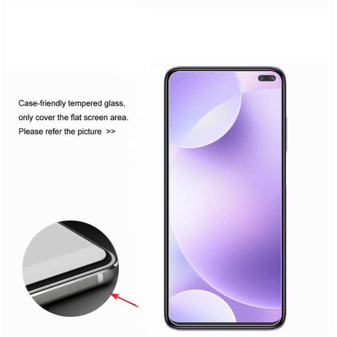 Kính cường lực bảo vệ màn hình HD 3 trong 1 tiện lợi cho CHO XIAOMI REDMI K30 K20 PRO NOTE 8 PRO 8T 8A 7A 6A